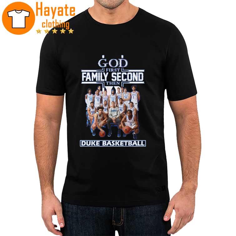 God First Family Second The Duke Basketball 2023 signatures Shirt