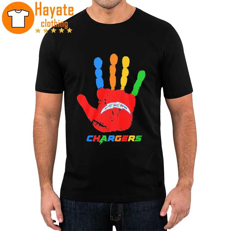 Los Angeles Chargers hand autism 2023 shirt