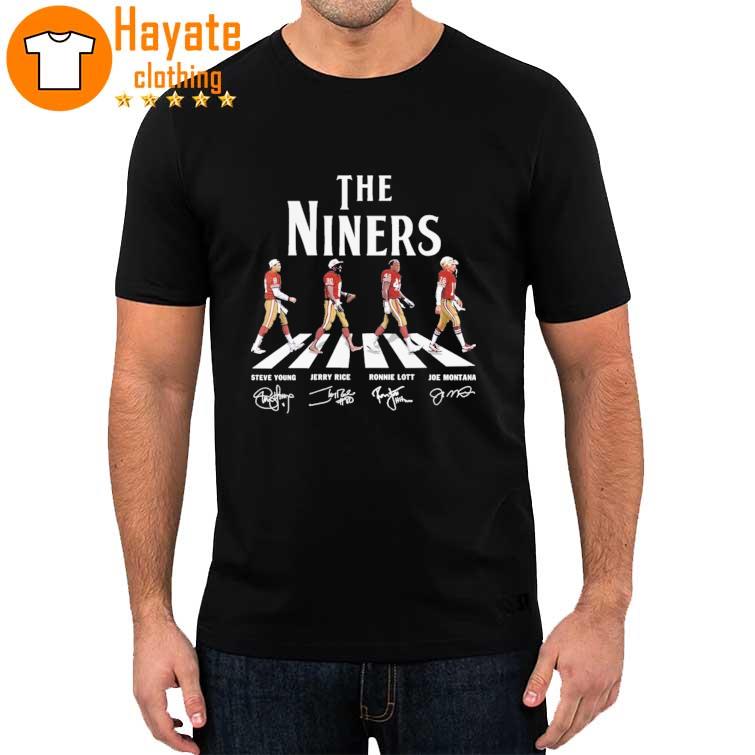 Original The Niners abbey road signatures 2023 shirt