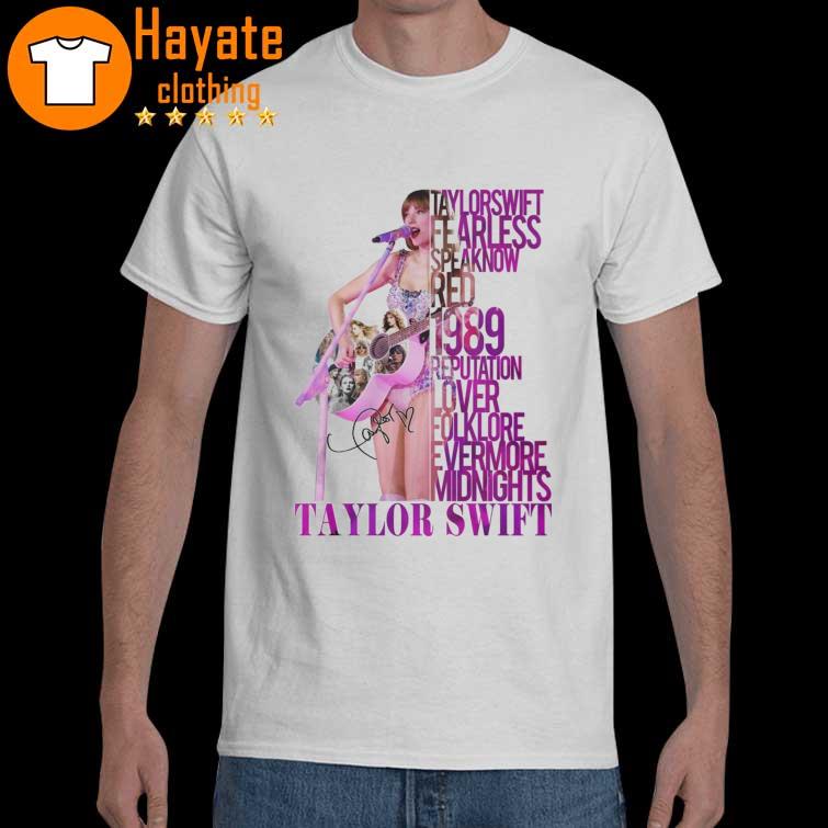 Taylor Swift fearless Speaknow red 1989 signature shirt