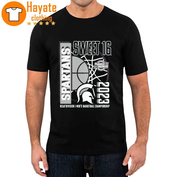 The Team Sports Michigan State Spartans Sweet 16 March Madness 2023 shirt