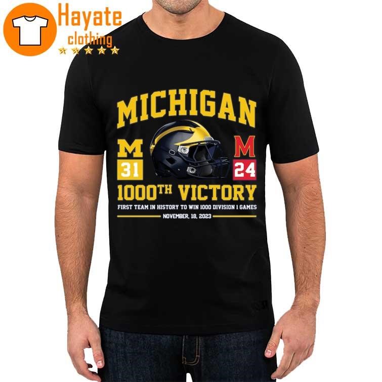 Michigan Wolverines 1000th Victory First Team In History To Win 1000 Division 1 Games November 18, 2023 Shirt
